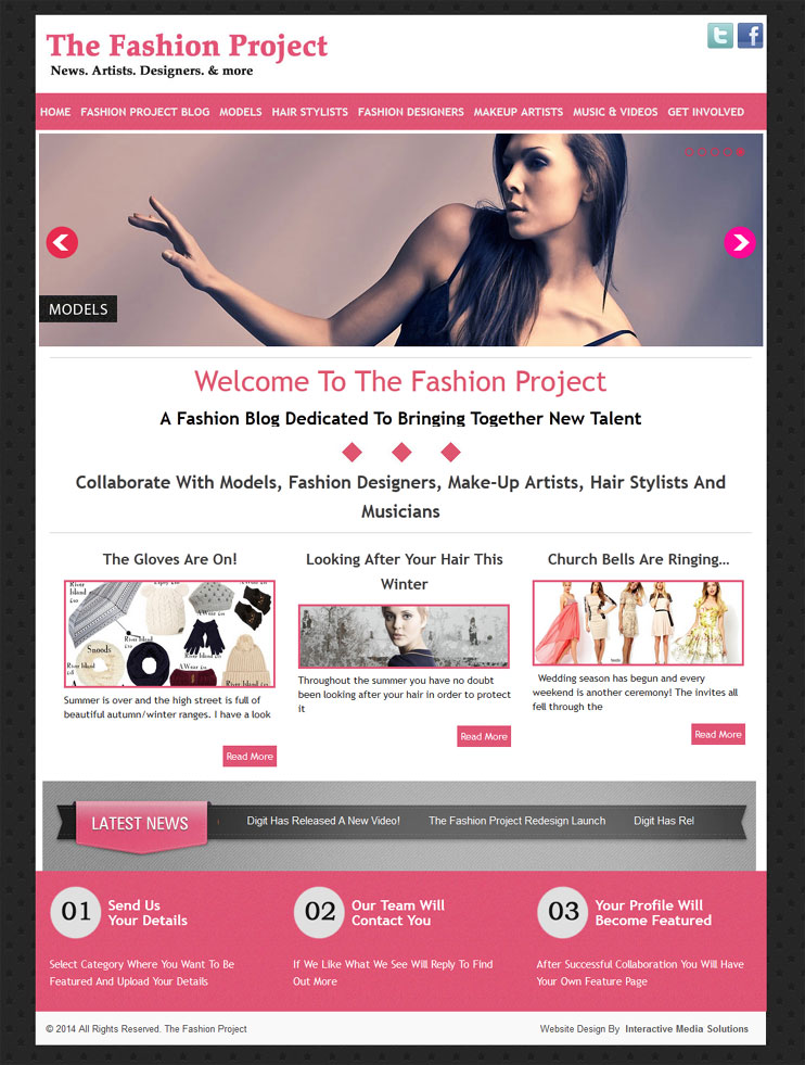 The Fashion Project – WordPress WebDesign Website Design