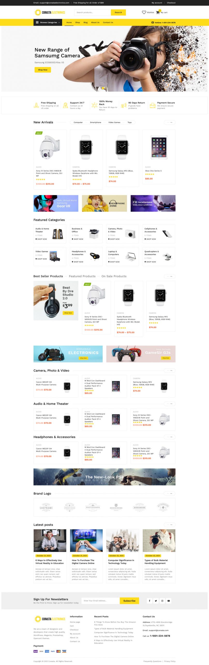 Corasta – eCommerce WordPress Responsive Website Design
