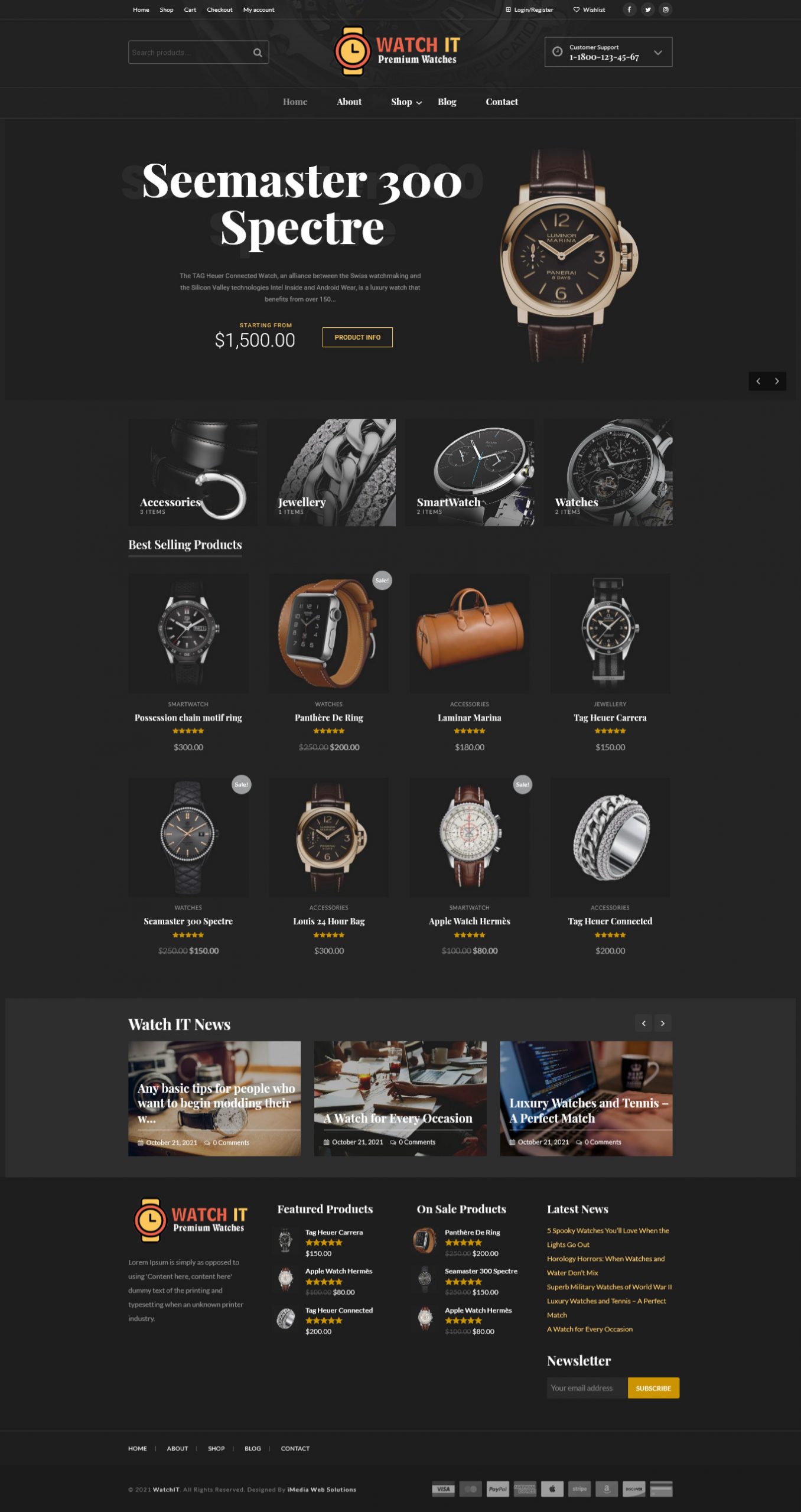WatchIT – eCommerce Responsive WordPress Website Design